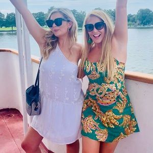 Farm Bio Bananas Mini Dress Green